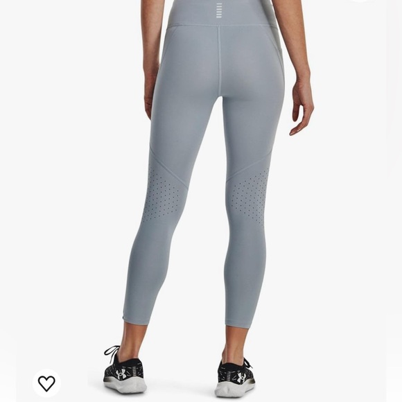 Under Armour Women’s Size S UA Fly-Fast Ankle High Rise Blue New Tight Leggins - Picture 2 of 16